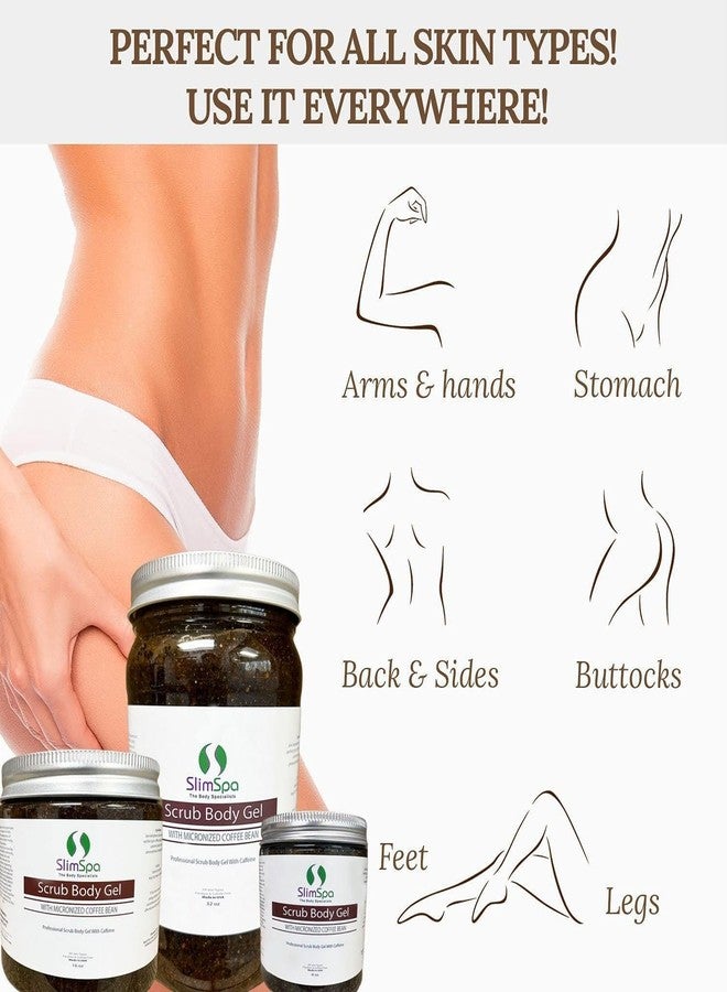 slimspa Scrub Body Gel with Micronized Coffee Bean 8 oz – Exfoliating and Firming Body Scrub for Smooth, Radiant Skin – Spa Formula with Natural Coffee Extracts to Polish and Revitalize - Image 5